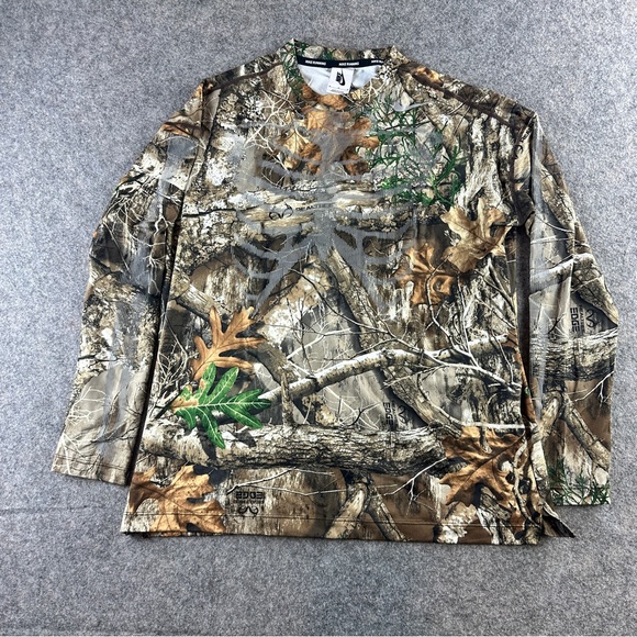 Nike NRG Skeleton Realtree Camo Running Womens T Shirt Top Sz Medium CJ0182-237 - Picture 1 of 8